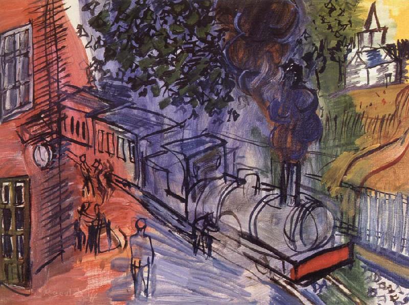 Dufy Raoul Train en gare